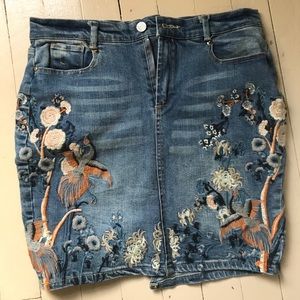 Detailed Jean skirt